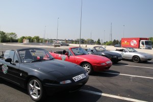 Mazdas in a row