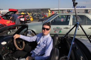 Simon at the starting point of Crumball